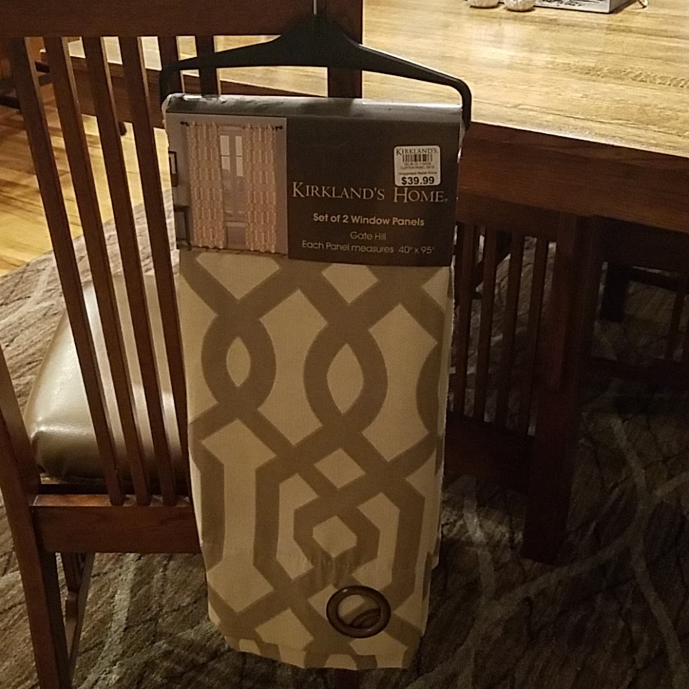 Set of 2 - 40 x 95" curtains